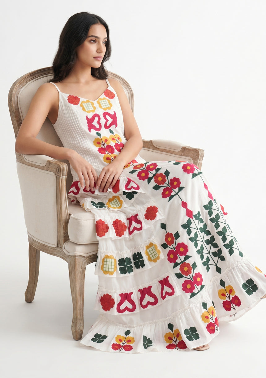 Women's Cotton Maxi Dress Square Neck - Gypsy