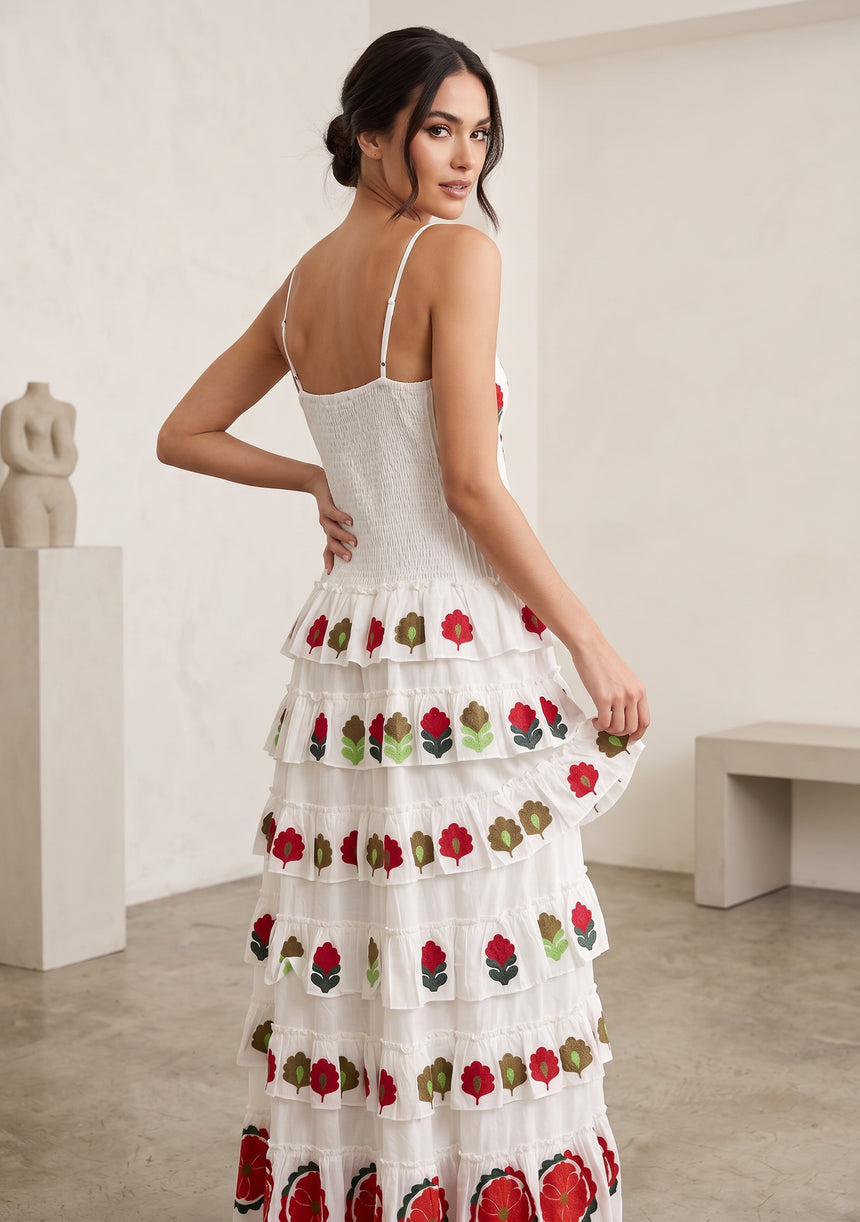 Women's Cotton Maxi Dress Square Neck - Gypsy