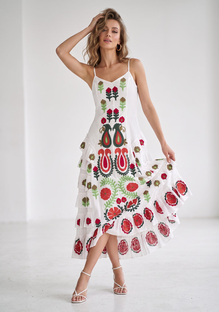 Women's Cotton Maxi Dress Square Neck - Gypsy
