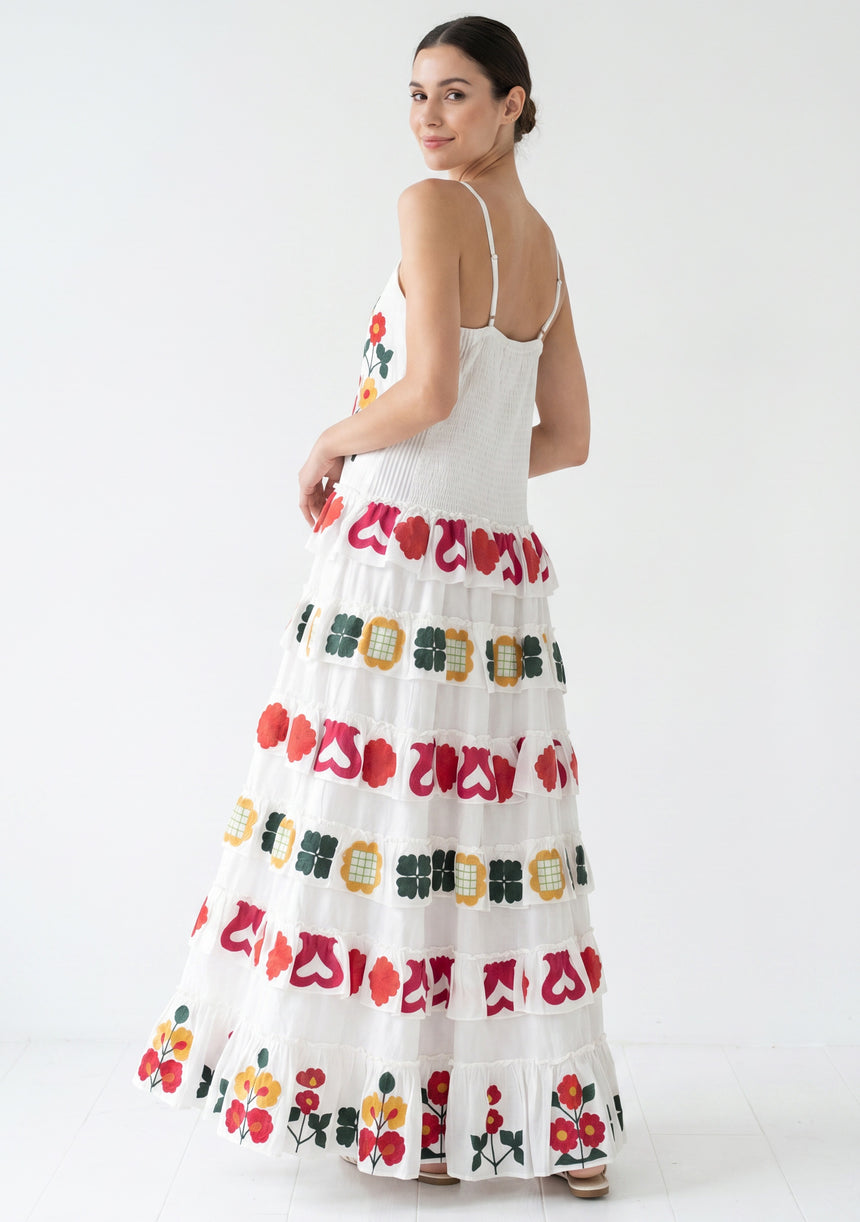 Women's Cotton Maxi Dress Square Neck - Gypsy