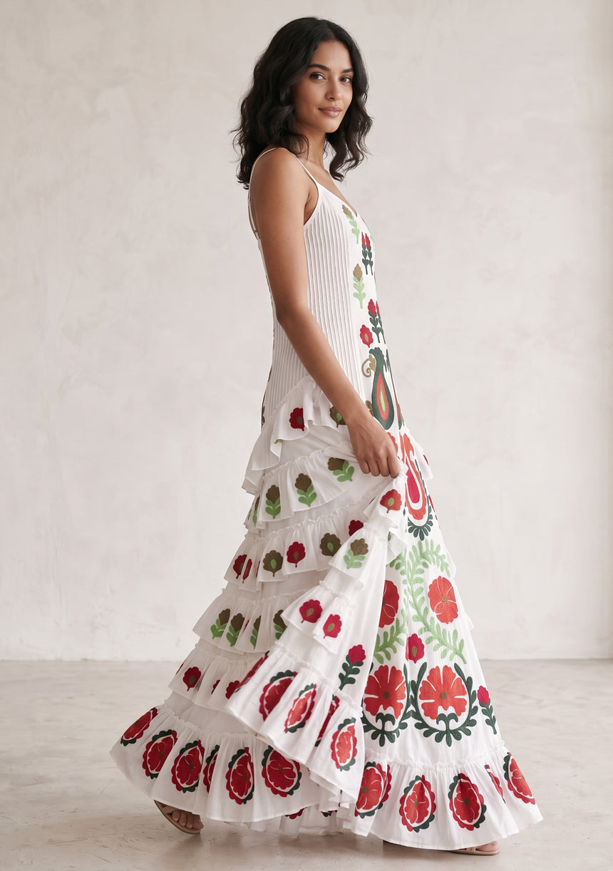 Women's Cotton Maxi Dress Square Neck - Gypsy