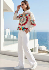 ibBan Hand Embroidered Summer Jacket for Women | Artisan Luxury Fashion - Sara