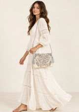 ibBan Embellished Canvas Crossbody Wallet Bag -  Masum