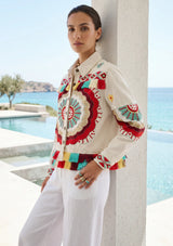 ibBan Hand Embroidered Summer Jacket for Women | Artisan Luxury Fashion - Sara