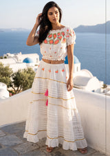 Women's Cotton Skirt Blouse  - Sama