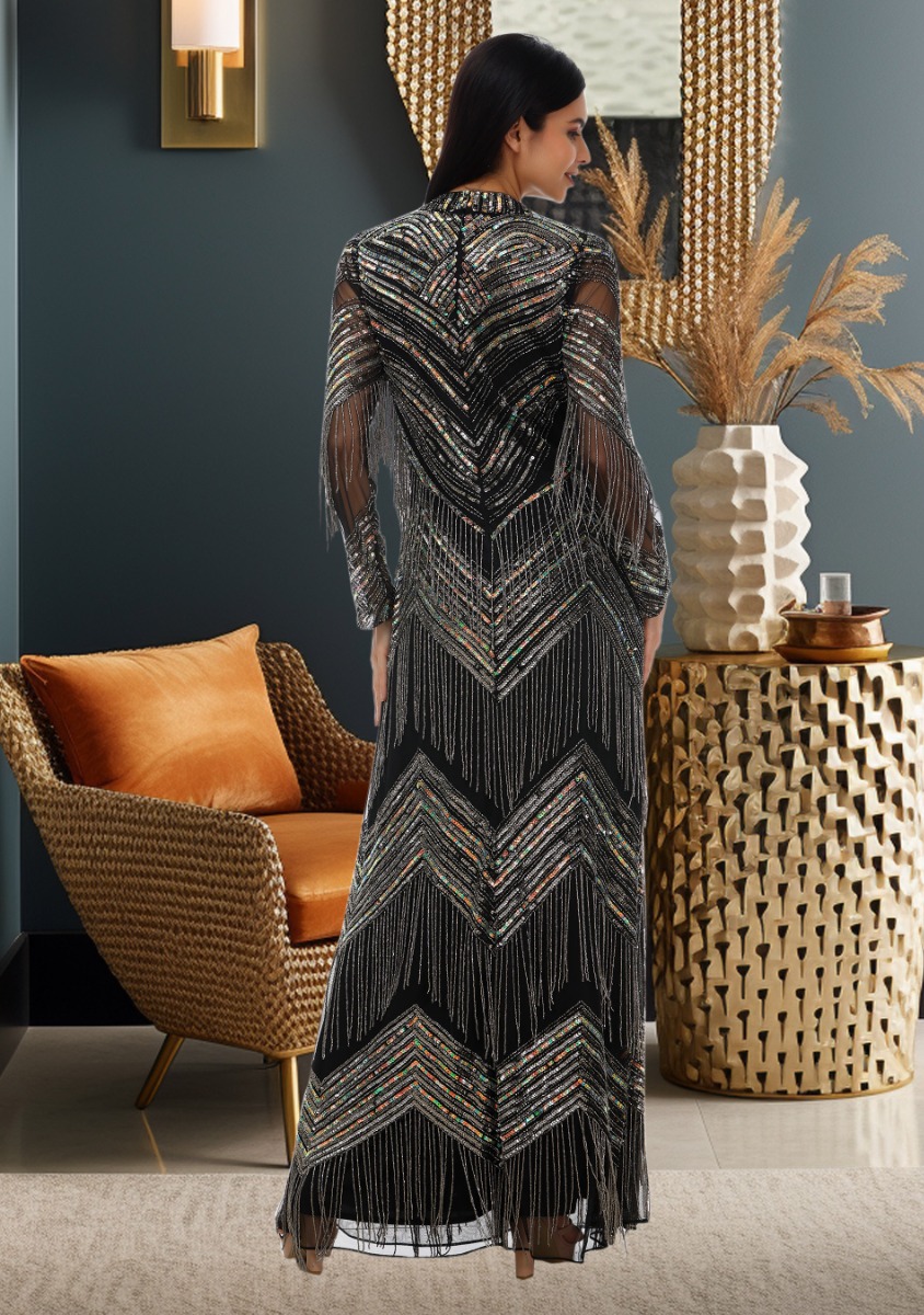 NAAZ LONG DRESS (BLACK)