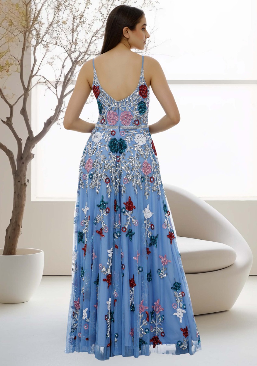 KAYRA LONG DRESS (DENIM)