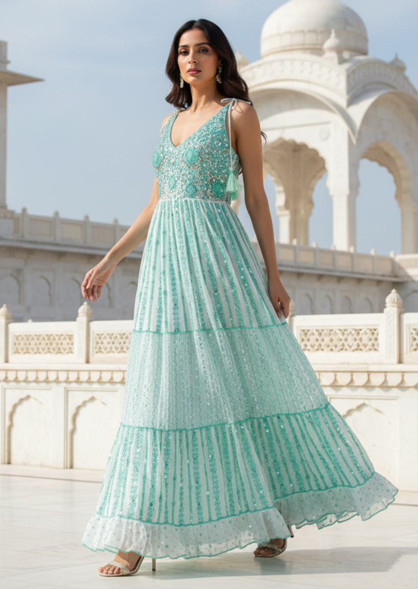 BASIMA LONG STRAP DRESS