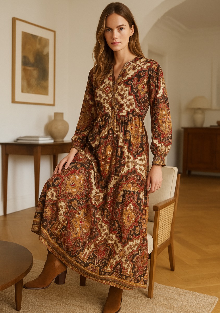 PAISLEY LONG DRESS